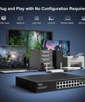 18 Port 10G 2.5G Ethernet Switch With 16 2.5G RJ45 PoE Capable Ports And 2 10GBASE-T Uplinks Unmanaged showing connected devices
