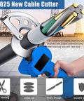 Person using Beast Cordless Electric Cable Cutter With Eight Hour Runtime Three Times Faster Than Hydraulic Cutting 5cm Capacity