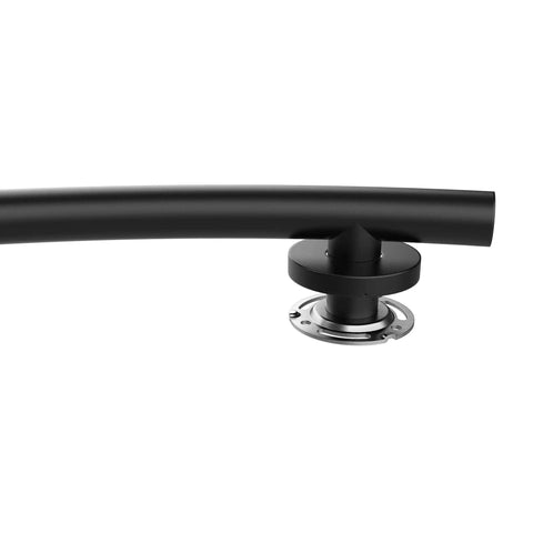 Wave Grab Bar 1.25 Inch Diameter 16 Inch Length Brushed Nickel 18 Gauge Stainless Steel Construction ADA Compliant Durable Bathroom Grab Rail