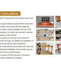 Assembly instructions for Rock Solid 8 Piece Workbench Bracket Kit For 2X4 Lumber with detailed steps and images.