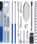 All In One Capsule Filling Tray Kit For Every Capsule Size 000 Through 5 With Holder, Includes Spoons, Spatulas, Scoops, And Tools For DIY Gel Capsules, metal filling tools with tray