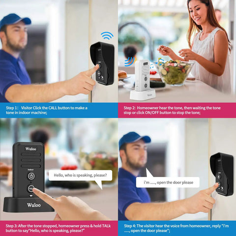 Wireless Intercom Doorbell for Home and Classroom Waterproof Electronic Door Chime With Half Mile Range demonstration steps