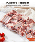 8 By 12 Inch Vacuum Sealer Bags Pre Cut Quart Size Must Have For All Vacuum Sealers BPA Free Commercial Grade Food Saver Bags with meat