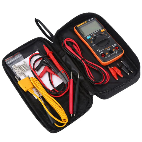 Must Have Digital Multimeter Auto Range Voltmeter With Large Backlit LCD Display 9999 Count Measures Voltage Current Resistance