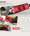Rugged Shoe Repair Kit For Worn Shoes And Boots With Heavy Duty Adhesive, snip tips, spreader tools for quick DIY fixes