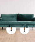 1/4-20 UNC Adjustable Furniture Levelers Set Of 20 Screw In Leveling Feet on sofa for stability