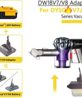 Battery Adapter Converts DeWalt 20V And 60V Packs To Power Dyson V7 And V8 Vacuums Including Absolute Animal And Fluffy Models