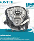 Front Wheel Hub And Bearing Assembly For Ford Ranger 2000 To 2002 XL XLT Edge And Mazda B3000 B4000 Base 5 Lug 4WD With ABS Two Piece Replacement Set