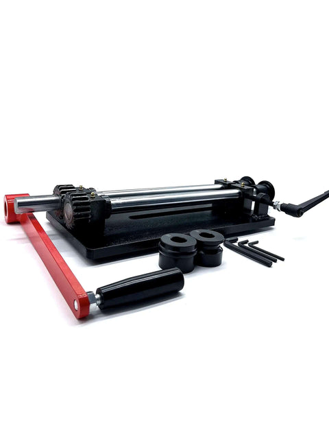 Heavy Duty 12 Inch Throat Bead Roller For Metal Fabrication, Built From 9/16 Inch Solid Steel Plate, with dies and handle