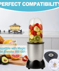 Replacement Gear Set For MB1001 Blender 250W Includes Two Plastic Gears And Four Rubber Gears Blade Not Included Durable Base
