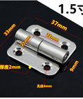 1.5 Inch Self Closing Corner Draw Door Hinge For Cabinet Doors 2 Pack with measurements displayed