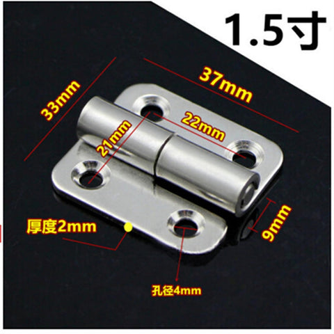 1.5 Inch Self Closing Corner Draw Door Hinge For Cabinet Doors 2 Pack with measurements displayed