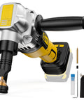 Beast Of A Cordless Metal Nibbler With Brushless Motor For 20V Max Battery 16 Gauge Metal Cutting Stainless Steel And Aluminum Variable Speed With Assist Handle Includes 2 Blades Battery Not Included.