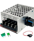 Brushed DC Motor PWM Speed Controller 7-70V 30A Adjustable Variable Speed Module With Brake Switch, metal housing and knob