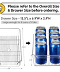 Two Tier Clear Organizer With Dividers For Kitchen Pantry Medicine Cabinet Bathroom Vanity And Under Sink Slide Out Storage Bin For Countertop Or Cabinet Multiuse See Through Organizer Keeps It Neat with eight cans