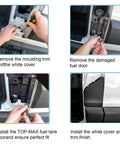 Installation steps for Ford Transit Fuel Door Replacement For 2015-2023 Transit Vans 150 250 350 HD Gas Engine Only Not For Diesel