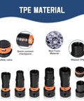 Seven Piece Universal Vacuum Hose Adapter Kit With Multi Size Connectors From Nine Tenths Of An Inch To One And Three Quarters Inches