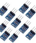 Ten Pack AMS1117 3.3V DC-DC Step-Down Power Module Buck LDO 800mA Input 4.2V-10V Output 3.3V Blue PCB