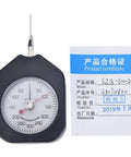 Double Needle Dial Tension Meter Grams Force Tensiometer For DIY And Machine Shop, Portable Plastic Gauge For Accurate Spring Load Testing. Black dial gauge with certificate