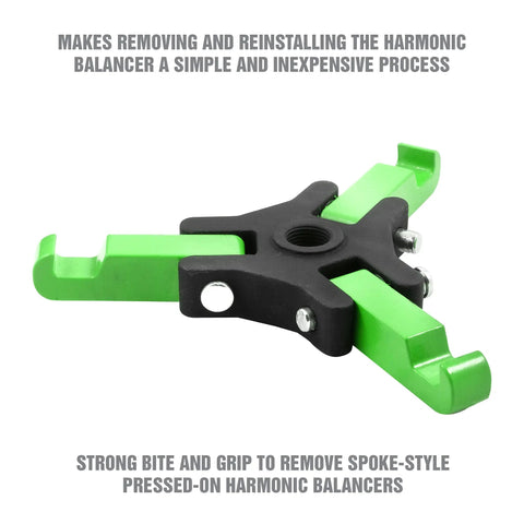 Harmonic Balancer Puller Kit Workhorse adjustable 3 jaw puller tool on white background