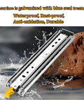 46 Inch Heavy Duty Drawer Slides With Lock For Side Mount Tool Boxes and Heavy Equipment Storage with water resistance