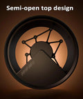 Built Different Electric Espresso Stirrer And Puck Distribution Tool with semi-open top design showing a close-up view.