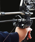 Drop Away Arrow Rest for Compound Bow Upgrade Beefed Up Aluminum Alloy Black Finish Right Hand in use for hunting