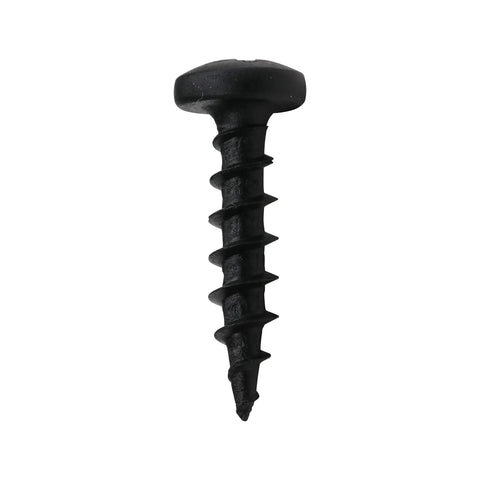 Heavy Duty Pan Head Wood Screws Black Phosphate Finish Corrosion Resistant Coarse Threading Fast Installation