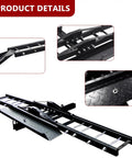 Car Hitch Motorcycle Carrier 500 Lb Heavy Duty Steel Dirt Bike Rack With Loading Ramp Anti Tilt Locking Device Hauler details