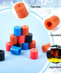 Sixteen Piece Silicone Heatbed Mount Set For 3D Printers Includes 0.63x0.63 And 0.63x0.71 Inch Leveling Pads in multicolor