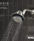 Moxie Bluetooth Showerhead With Waterproof Speaker 1.75 GPM Polished Chrome Built In Harman Kardon Audio Easy Install