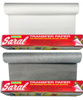 Wax Free Transfer Tracing Paper Set Graphite And White Rolls 12 Inch By 12 Foot Each One Roll Per Color Perfect For DIY Projects