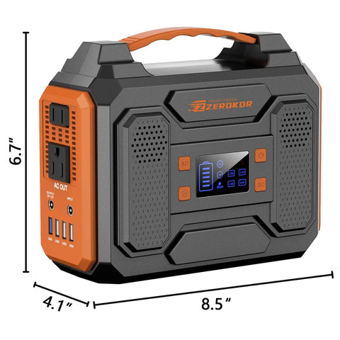 Power Station 300W Solar Generator 280Wh Portable Outdoor Power Bank With 110V AC Outlets Pure Sine Wave DC USB QC3.0 For Camping RV