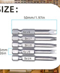 Straight Up Killer S2 Steel Spanner Screwdriver Bit Set 10 Piece Includes U4 U5 U6 U7 U8 Sizes With Hard As Nails Quarter Inch Hex Shank Built Heavy Duty, showing U-shaped bits with size labels.