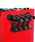 Magnetic Power Tool Organizer Wall Mount Rack With Screwdriver Holder And Removable Tool Rack Heavy Duty Cordless Drill Storage