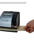 Real Deal Electronic Time Recorder With Battery Backup And Atomic Clock Sync, showing user aligning document for printing.