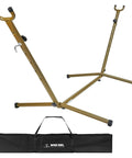 Portable Hammock Stand Hang Anywhere 106 By 42 Inches With 440 Pound Capacity Collapsible shown with carrying bag