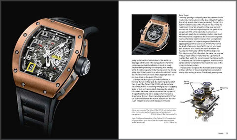 Ultimate Guide to Mechanical Wristwatches: An Image-Rich, Practical Handbook featuring a Richard Mille mechanical watch on page 19