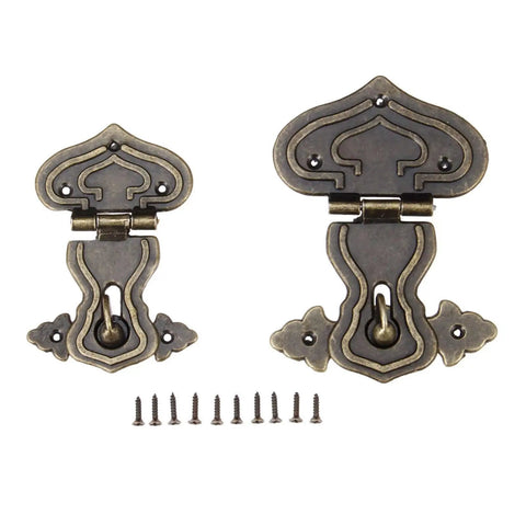 Vintage Zinc Alloy Box Hasp Lock For Jewelry Boxes Suitcases And Furniture Durable Old School Latch Clasp Hardware In 108x74x77mm