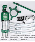 Badass Heavy Duty Hydraulic Bearing Puller For Yanking Stubborn Bearings And Gears Built Tough For Auto And Shop Wrenching Projects That Really Deliver The Goods with pump body, claw hooks, and pull pieces.