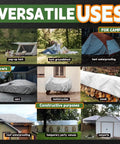 Heavy Duty White Tarp 12x20 Feet, 12 Mil Waterproof Poly Tarp With Metal Grommets And Reinforced Edges, UV Resistant And Weatherproof