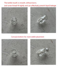 Snatch This Pack Of Twelve Leakproof 2Ml Clear Borosilicate Glass Vials featuring tight screw threads and stable concave bottom.