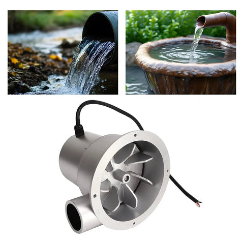 Off Grid Hydro Generator 100W Water Turbine With Permanent Magnet Brushless Motor for 12V Battery Charging setup