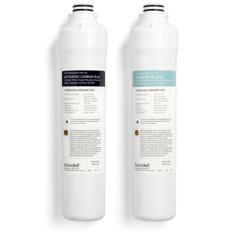 Replacement Filter Set For Capella RC250 Reverse Osmosis System Featuring Activated Carbon Plus And Carbon Block Filters, 6 Months Filtration, RF30 Compatible, Delivers Top Notch Sediment And VOC Reduction To NSF ANSI Standards.