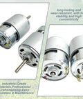 Heavy Duty 775 DC Electric Motor 21V High Torque Wear Resistant Shaft for Lawn Mowers, small engines and power tools.