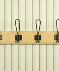 Super Sturdy Wall Mounted Coat Rack With Four Heavy Duty Hooks To Keep Clutter In Check Holds Jackets Scarves And Bags Beautifully Natural Wood Look