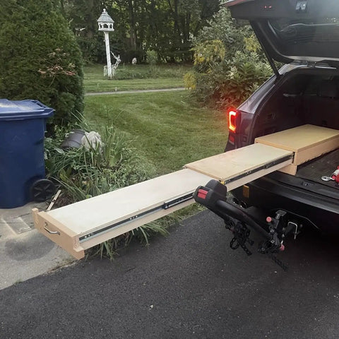 Heavy Duty Bottom Mount Drawer Slides With 500 Lb Capacity Full Extension Built Of Cold Rolled Steel on a truck