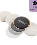 Medium Round Reusable Carpet Furniture Sliders Set Of Sixteen Three And A Half Inch Anti Slip Moving Pads For Beds Sofas Dressers Easy Glide And Carpet Protection Beige in motion display