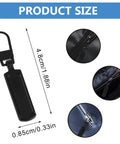 8 Pack Black Zipper Pull Replacements For Jackets And Coats Bags And Luggage Easy Install Zipper Sliders Detachable Pull Tabs Repair Kit For Clothing Backpacks Suitcases Boots And Purses, showing dimensions and usage on various zippers