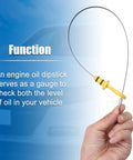Hand holding Engine Oil Level Indicator Dipstick Gauge Replacement Fits Chevrolet Cruze 2011 2015 Sonic 2012 2015 Trax 2015